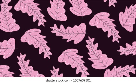 Beautiful wild  Pink Leaves background