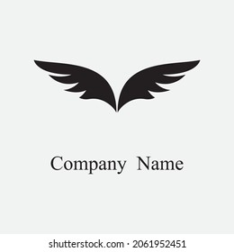schönes Flügel-Logo mit Präzision, abstraktes Design, für das Unternehmen schnell oder schnell zu entwickeln.