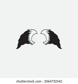 beautiful wing logo with precision, abstract design, meant for the company to soar quickly or quickly develop.