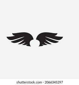 beautiful wing logo with precision, abstract design, meant for the company to soar quickly or quickly develop.