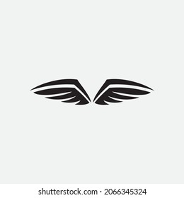 beautiful wing logo with precision, abstract design, meant for the company to soar quickly or quickly develop.
