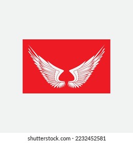beautiful wing logo with precision, abstract design, meant for the company to soar quickly or quickly develop.