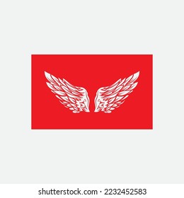 beautiful wing logo with precision, abstract design, meant for the company to soar quickly or quickly develop.