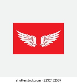 hermoso logo de ala con precisión, diseño abstracto, para que la empresa se desarrolle rápida o rápidamente.