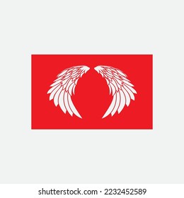 beautiful wing logo with precision, abstract design, meant for the company to soar quickly or quickly develop.