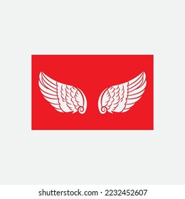 beautiful wing logo with precision, abstract design, meant for the company to soar quickly or quickly develop.