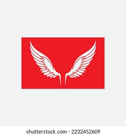 beautiful wing logo with precision, abstract design, meant for the company to soar quickly or quickly develop.