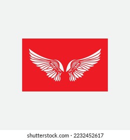 schönes Flügel-Logo mit Präzision, abstraktes Design, für das Unternehmen schnell oder schnell zu entwickeln.