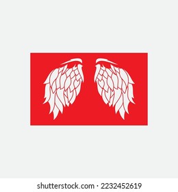 beautiful wing logo with precision, abstract design, meant for the company to soar quickly or quickly develop.