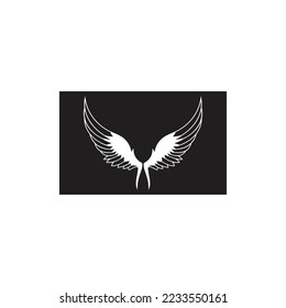 beautiful wing logo with precision, abstract design, meant for the company to soar quickly or quickly develop.