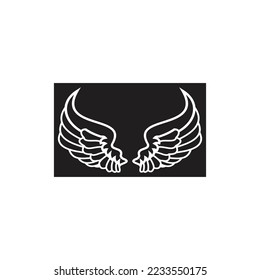beautiful wing logo with precision, abstract design, meant for the company to soar quickly or quickly develop.