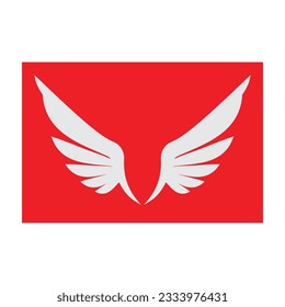 beautiful wing logo with precision, abstract design, meant for the company to soar quickly or quickly develop.