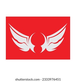 beautiful wing logo with precision, abstract design, meant for the company to soar quickly or quickly develop.