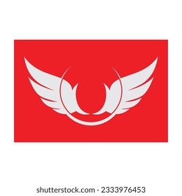 beautiful wing logo with precision, abstract design, meant for the company to soar quickly or quickly develop.