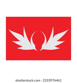 hermoso logo de ala con precisión, diseño abstracto, para que la empresa se desarrolle rápida o rápidamente.