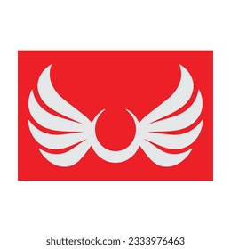 beautiful wing logo with precision, abstract design, meant for the company to soar quickly or quickly develop.
