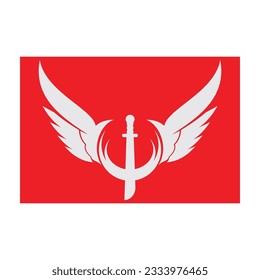 beautiful wing logo with precision, abstract design, meant for the company to soar quickly or quickly develop.