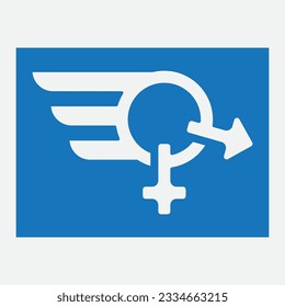 beautiful wing logo with precision, abstract design, meant for the company to soar quickly or quickly develop.