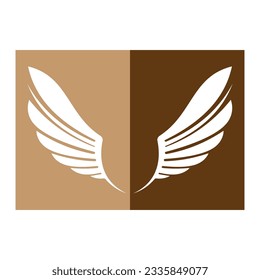beautiful wing logo with precision, abstract design, meant for the company to soar quickly or quickly develop.