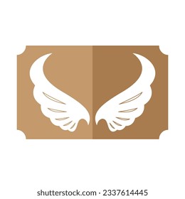 beautiful wing logo with precision, abstract design, meant for the company to soar quickly or quickly develop.