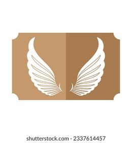 beautiful wing logo with precision, abstract design, meant for the company to soar quickly or quickly develop.