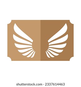 beautiful wing logo with precision, abstract design, meant for the company to soar quickly or quickly develop.