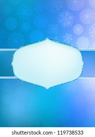 Beautiful winter background with snowflakes.  + EPS8 vector file