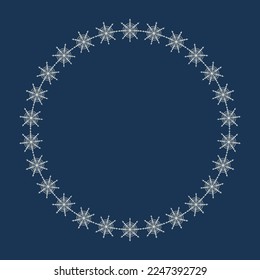 Beautiful winter background with snowflakes is a great design for any purpose. Abstract design