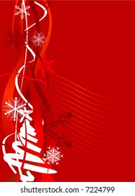 Beautiful winter background. Vector illustration.