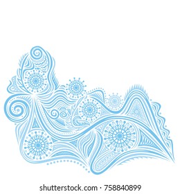 Beautiful winter card. Vector illustration.
