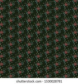 Beautiful winter Christmas pattern. Christmas background.