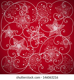 beautiful winter holiday background vector