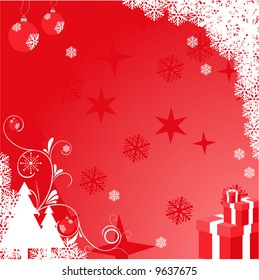 beautiful winter ornament vector