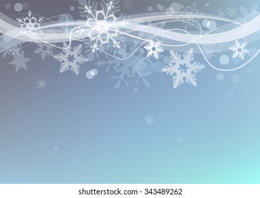Schöner Winterschnee-Hintergrund für Banner, Hintergründe, Präsentationen und Dekorationen.