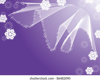 Beautiful winter snowflake background