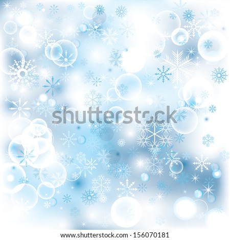 beautiful winter snowflakes crystal background