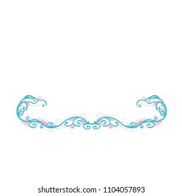 Beautiful winter vector floral frame or border isolated on white