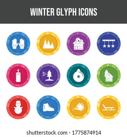 Beautiful Winter vector icon set