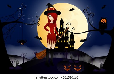 Beautiful Witch and Castle