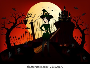 Beautiful Witch and Castle