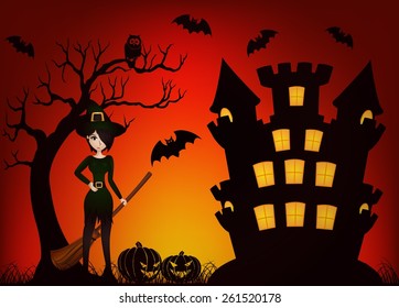 Beautiful Witch and Castle