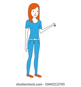 beautiful woman avatar character
