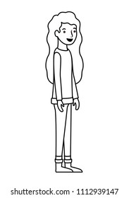beautiful woman avatar character