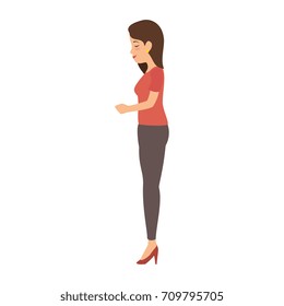beautiful woman avatar character