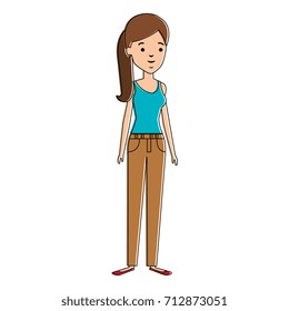 beautiful woman avatar character
