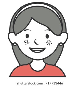 beautiful woman avatar character