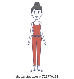 beautiful woman avatar character