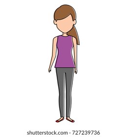 beautiful woman avatar character