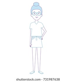 beautiful woman avatar character