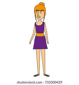 beautiful woman avatar character